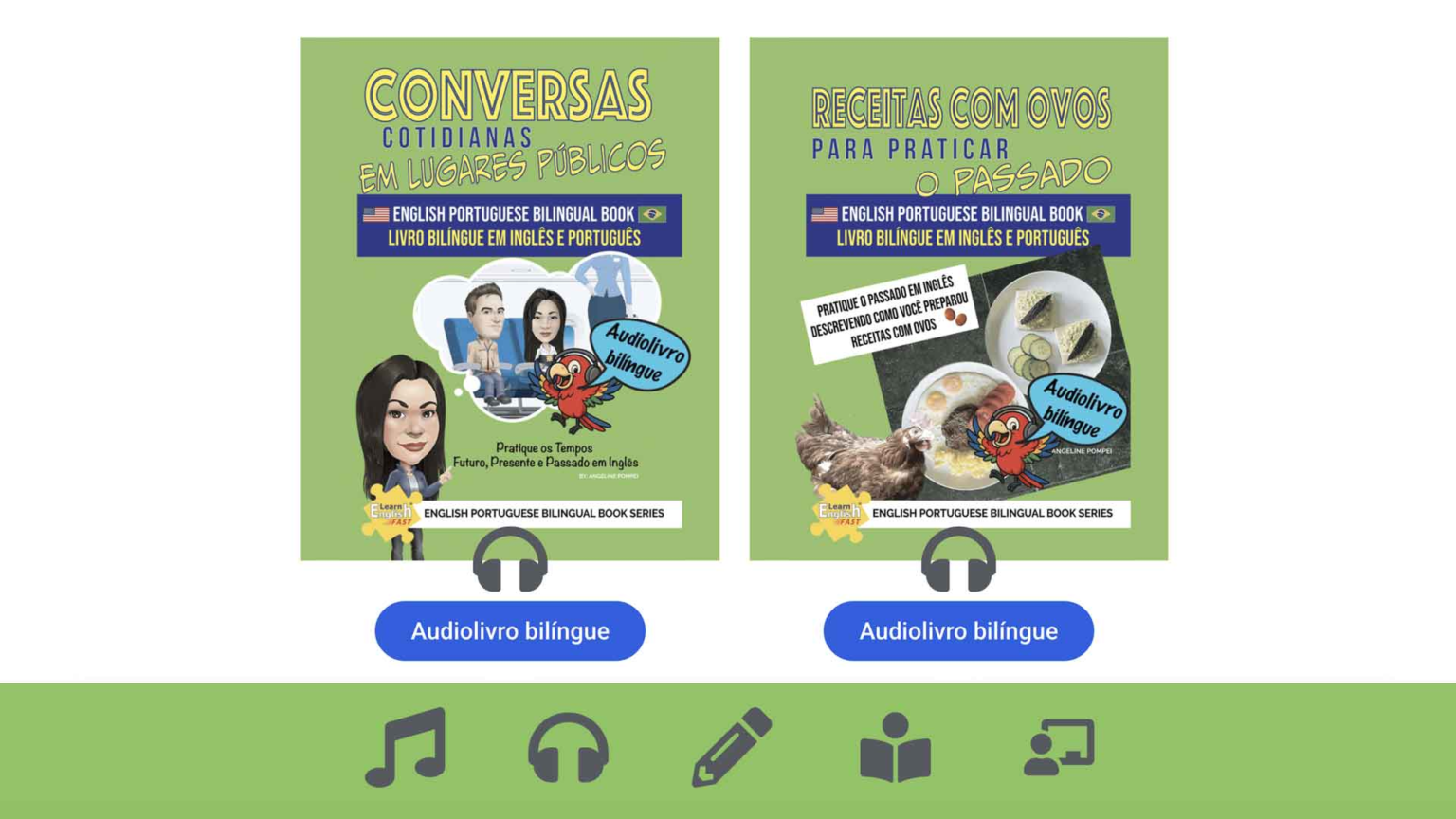 English Portuguese Bilingual Audiobooks