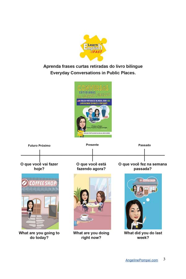 portuguese english bilingual audiobook journal by Angeline Pompe