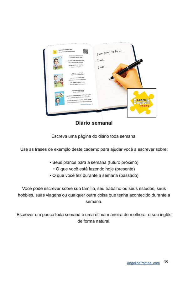 portuguese english bilingual audiobook journal by Angeline Pompe